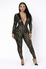 Glitz & Glam Tuxedo Jumpsuit
